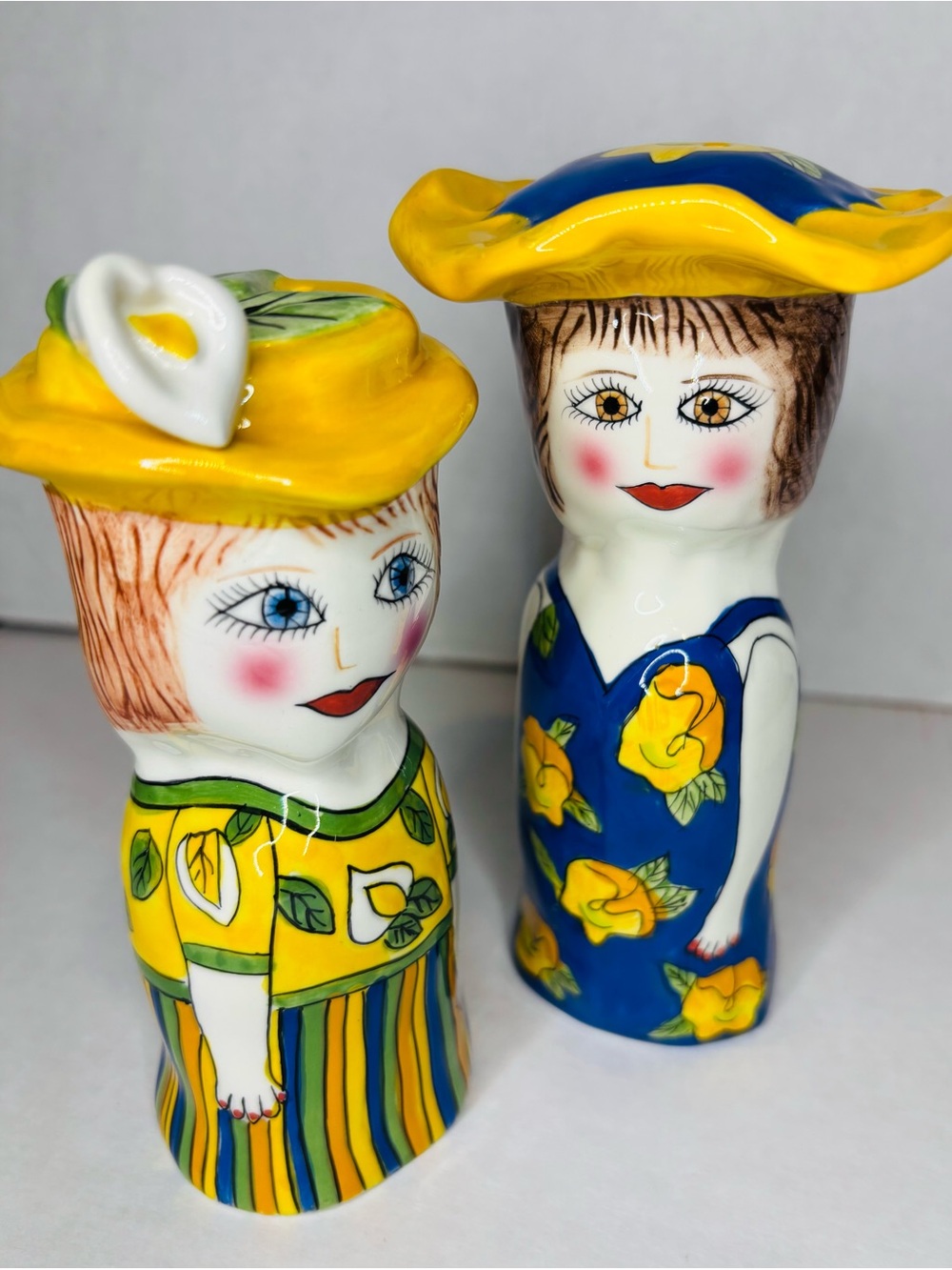 Hand-Painted Salt and Pepper Shakers